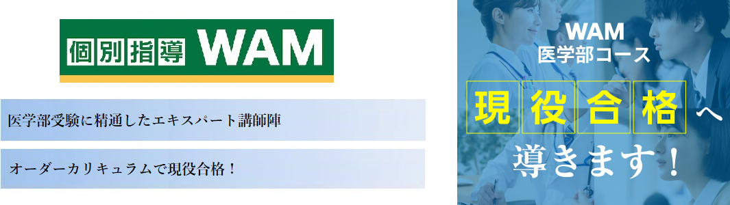 【個別指導WAM】医学部コースの特徴